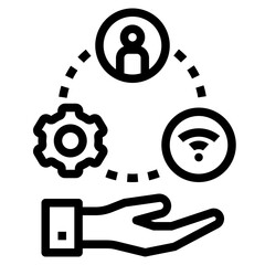 resource outline style icon