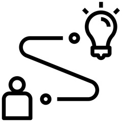strategy outline style icon