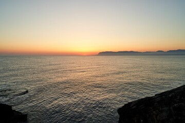 Beautiful view of the sea in Scopello, Sicily, Italy
