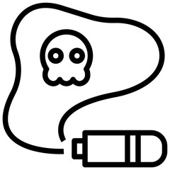 violation outline style icon