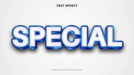 special 3d text effect