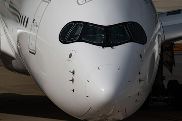 Airplane cockpit up