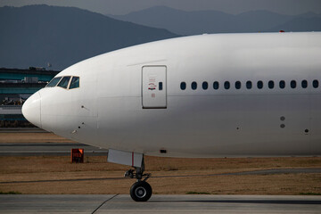 Obraz premium Airplane cockpit up