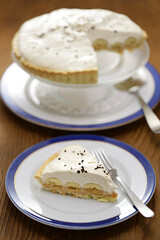 classic banoffee pie recipe; served banoffee pie.
