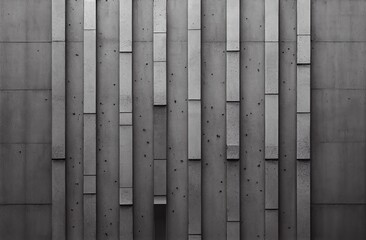 Background with grey concrete wall, modern texture with geometric elements