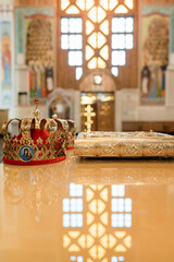 christmas decoration on the table