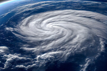 Tropical cyclone formation in troposphere - obrazy, fototapety, plakaty