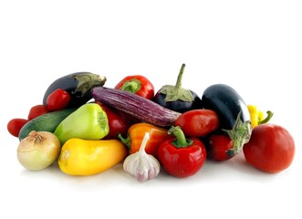 Fototapeta na wymiar various multicolor vegetables for prepare salads or cooking vegetarian meals