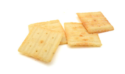 Cracker isolated on white background