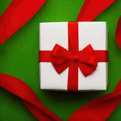 Presents with Ribbons, Red and White