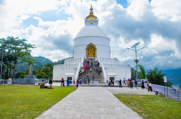 World Peace Pagoda in Pokhara, Nepal