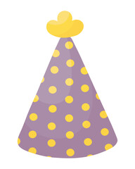 Doodle flat line clipart. Cute hat for holidays. All objects are repainted.