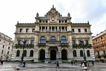 Fototapeta na wymiar Bilbao Provincial Council Hall - Bilbao, Spain