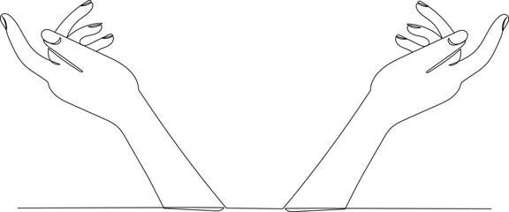 hand drawing by continuous line