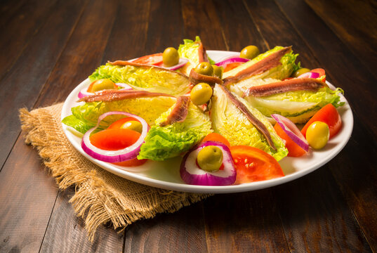 ensalada de corazones de lechuga