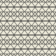 Seamless vector geometric pattern. Retro print for fabric cover background