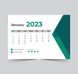 2023 calendar happy new year design 