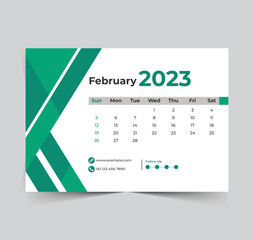 2023 calendar happy new year design 