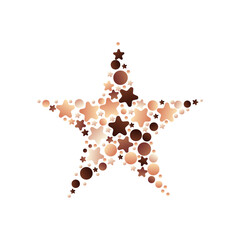 Decorative stars icon. Vector illustration.