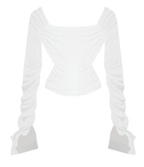 White woman blouse. vector illustration