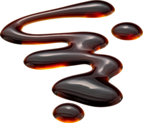 Balsamic sauce splash, flowing Italian salad vinegar isolated