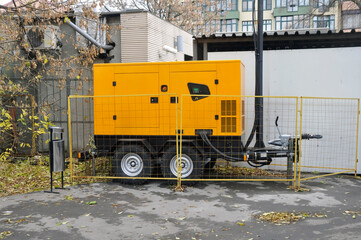 Mobile diesel generator for emergency power supply
