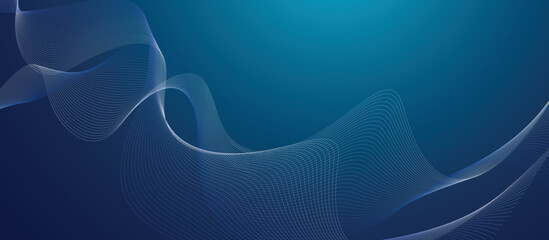blue background lines wave abstract stripe design. blue abstract background for wide banner with modern pattern material texture. abstract futuristic technology 
