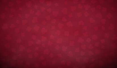 Poker table background in red color.