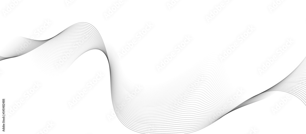 Poster futuristic line stripe pattern on white wavy background. abstract modern background futuristic graph