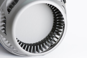 Tourist stove burner close-up. Camp cooking.