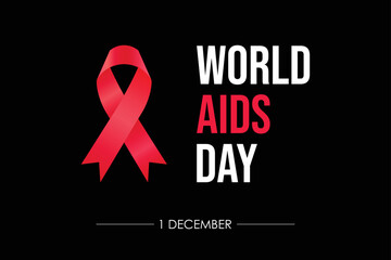 World Aids Day background vector graphics