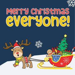 Beautiful Christmas card. Cute Merry Christmas postcard design. Holidays art templates. Universal trendy Winter season. Vector backgrounds.