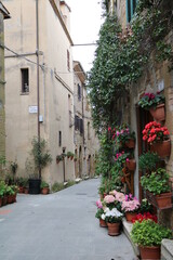 Fototapeta na wymiar Old town of Pitigliano, Tuscany Italy