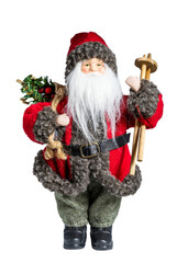 PNG of a santa claus with a christmas tree decoration