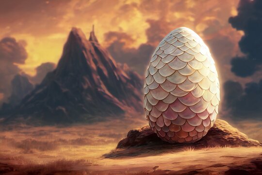 Fantasy dragon egg