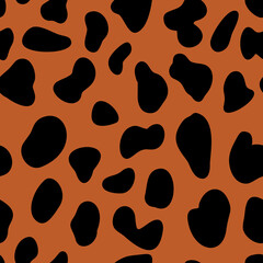 Dalmatian dog skin seamless pattern