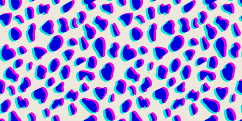 Dalmatian dog skin seamless pattern