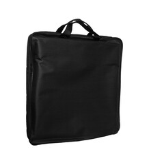 a simple bag made of material, black, for a laptop