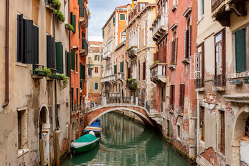 Fototapeta na wymiar Venice canals and architecture, Italy