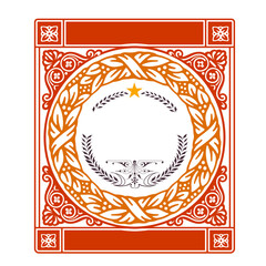 Baroque ornaments and floral details, Hipster card.