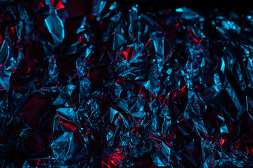 textured foil in neon lights