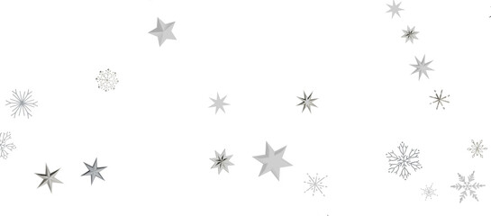 Winter christmas sky with falling snow