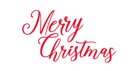 Merry Christmas vector text Calligraphic Lettering card design template