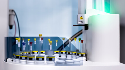 Green light indicates the loading status of a sample with NMR spectroscopy automation for advanced...