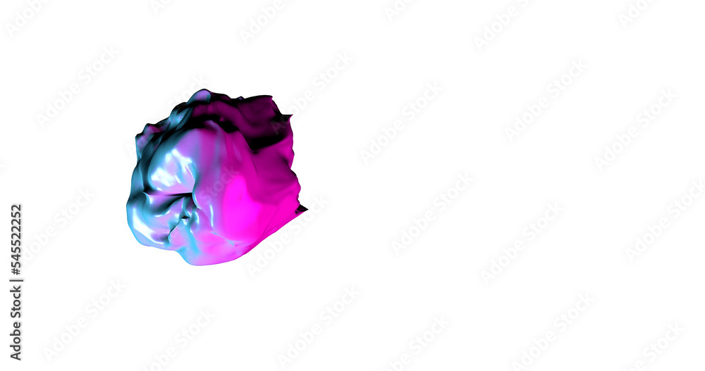 Poster absract trendy background. rainbow liquid sphere iridescent in loop motion. metal multicolors in neo