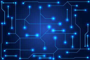 Obraz premium Abstract digital background with technology circuit board texture. Electronic motherboard illustration. Communication and engineering concept vector illustration