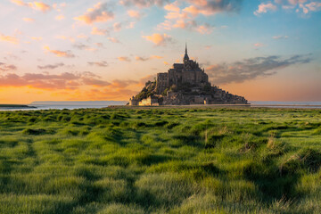 Mont Saint-Michel a former male Benedictine monastery