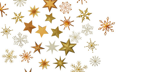 Christmas background design of snowflake and snow falling in the winter 3d illustration