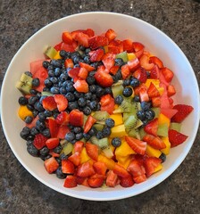 An amazing bowl of fresh fruit