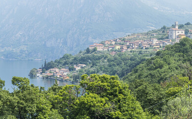 Panorama of SIviano in Monte Isola